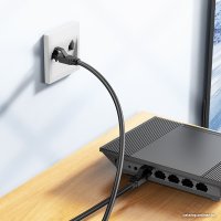 Кабель Borofone BUS01 RJ45 - RJ45 (5 м, черный)