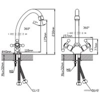 Смеситель Cronwil CB330-40