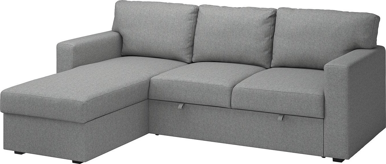 Угловой диван Ikea Barslov Tibbleby бежевый/серый 80541594