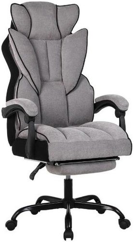 Игровое (геймерское) кресло King Style Pluffy Fabric Black (серый)