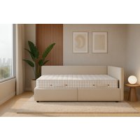 Кровать-тахта Sonit Nicole правый 90x200 шенилл Eclipse (01 светло-бежевый)