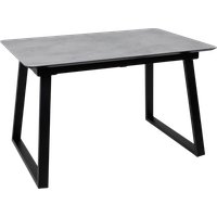 Кухонный стол Lepremo AV 1208 HPL+МДФ раздвижной 1200-1600x800 (мрамор марквина синий/черный)