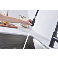 Смеситель Paulmark Galant Ga213077-GM (черный/вороненая сталь)