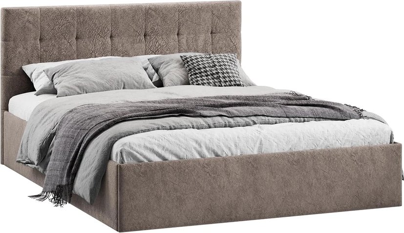 

Кровать Трия Джоли Тип 1 универсальный 160x200 (микровелюр Wellmart Latte)