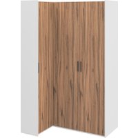 Шкаф распашной Elva Эссен NEM04HC-3D-1480/1120/2310 (31) (белый матовый/дуб элисон)