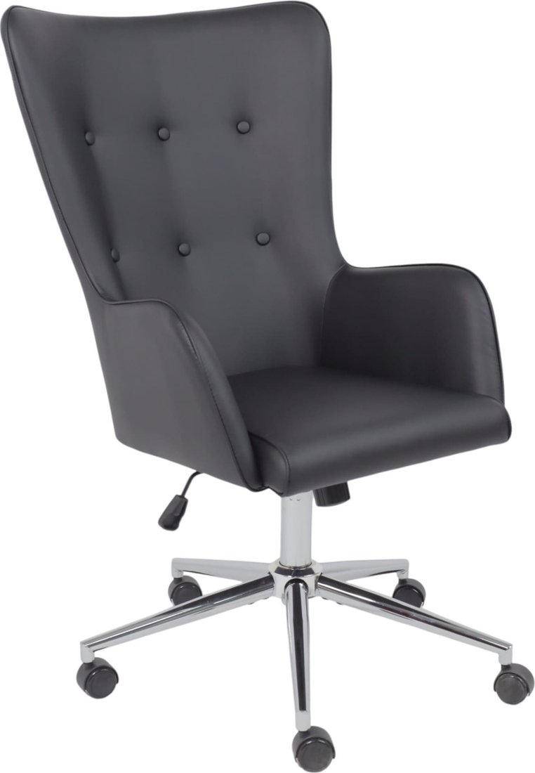 Офисное кресло AksHome Bella XL chrome (Pegasso черный)