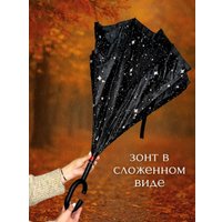 Зонт-трость Wahoo Небо внутри YF7396 (black)
