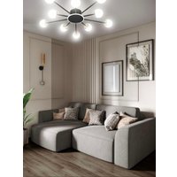 Припотолочная люстра Aitin Pro L73058/10C (черный/хром)