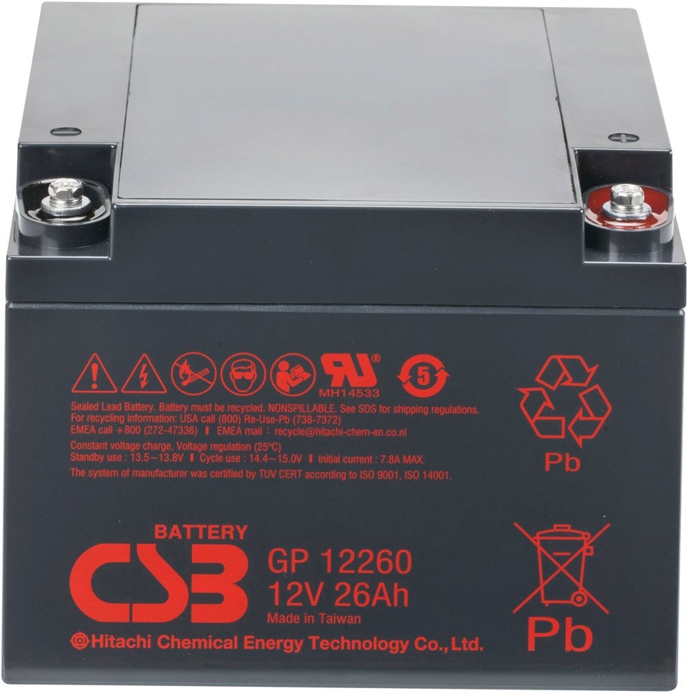 

Аккумулятор для ИБП CSB Battery GP12260 (12В/26 А·ч)