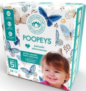 Подгузники Poopeys 5 Junior 15-25 кг (28 шт)