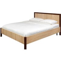Кровать Глазов Bauhaus без основания 90х200 (дуб сонома/ореx шоколадный)