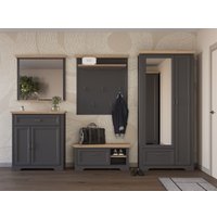 Шкаф распашной Black Red White Jasmin SZF1L1D1S (графит/дуб артизан) в Гродно