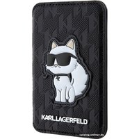 Кредитница CG Mobile Karl Lagerfeld Saffiano Monogram NFT Choupette KLWMSPSAKHCK (черный)