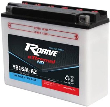 

Мотоциклетный аккумулятор RDrive eXtremal HD YB16AL-A2 (16 А·ч)