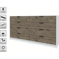 Комод Интерлиния Концепт КТ-К197 (дуб веллингтон/белый платинум)