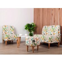 Диван Mio Tesoro Одос Принт (лимон/ткань микровелюр)