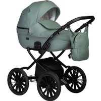 Универсальная коляска Indigo Mio ECO Plus 14" (2 в 1, 03/шалфей кожа)
