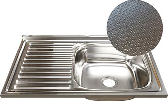 Кухонная мойка Mixline R 555233 (с сифоном)