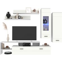 Горка Интерлиния Neo-7 с подсветкой (белый/белая шагрень)