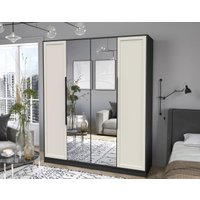 Шкаф распашной Интерлиния Концепт Тренд КТ-Ш4(з) (антрацит/кашемир)