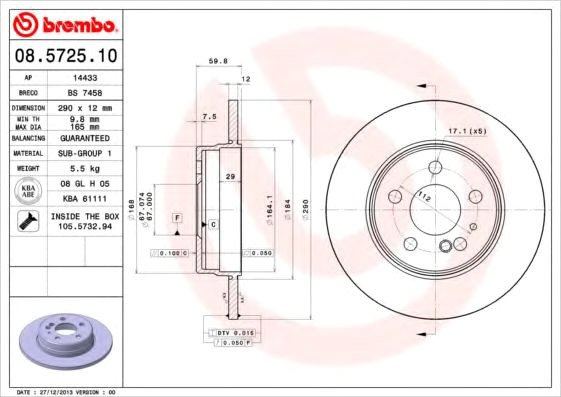 

Brembo 08572510