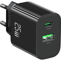 Сетевое зарядное Usams CC315 T65 25W (черный) в Солигорске