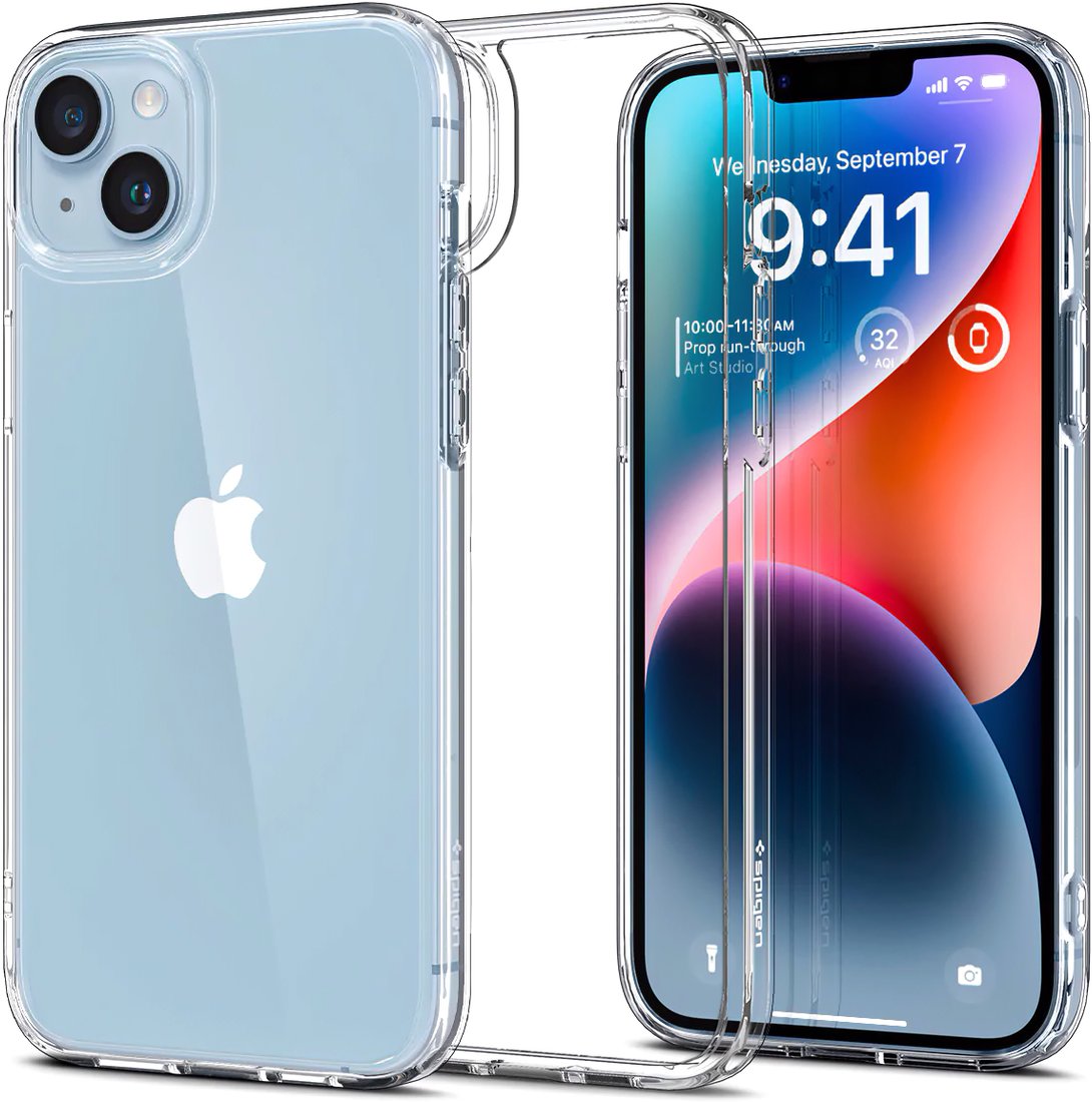 

Чехол для телефона Spigen Ultra Hybrid iPhone 14 Plus ACS04894 (прозрачный)