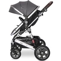 Универсальная коляска Lorelli Lora (3 в 1, steel grey)