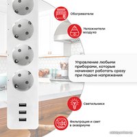 Умный удлинитель EKF Connect PRO Wi-Fi c USB RCE-2-WF в Могилеве