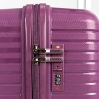 Чемодан-спиннер Rozan 3934 (L, бордовый)