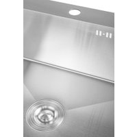 Кухонная мойка Saniteco 6050 (с сифоном, дозатором и коландером)