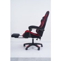 Игровое (геймерское) кресло Calviano 1584 (велюр, черный/красный)
