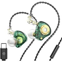Наушники TRN MT1 Pro USB Type-C (зеленый, с микрофоном)