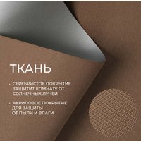 Рулонные шторы Franc Gardiner Blackout Silver 55x160 7799125 (шоколад)