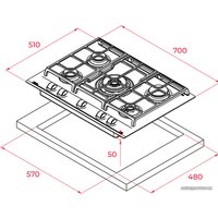 Варочная панель TEKA GZC 75330 XBN (черный)