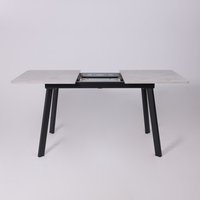 Кухонный стол Lepremo AV 1209/1 МДФ раздвижной 1200-1600x800 (Ароза светлая/черный)