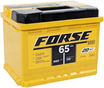 Автомобильный аккумулятор FORSE L+ (65 А·ч)
