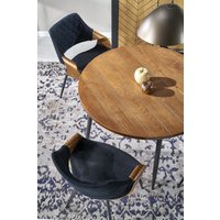 Кухонный стол Halmar Barry 105/75 (орех/черный)