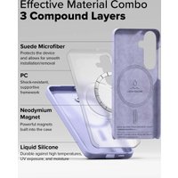 Чехол для телефона Ringke Silicone Magnetic для Galaxy S25 Lavender
