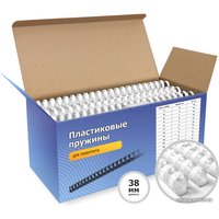 Пластиковая пружина для переплета Гелеос BCA4-38W 38 мм 50 шт (белый)