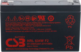 Аккумулятор для ИБП CSB Battery HRL634W F2 (6В/9 А·ч)