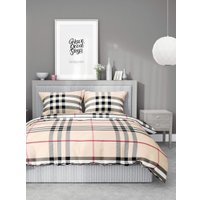 Семейный комплект постельного белья Samsara Клетка Burberry Дуэт 320-12 (бязь)