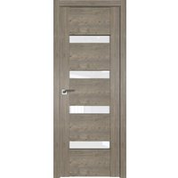 Межкомнатная дверь ProfilDoors 2.81XN R 80x200 (каштан темный, стекло белый триплекс)