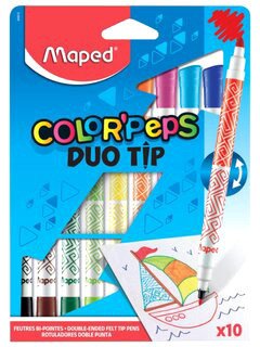 

Фломастеры Maped Duo Color Peps 847010 (10шт)