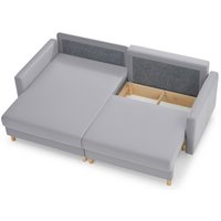 Угловой диван Mio Tesoro Дублин 497 (светло-серый 841)