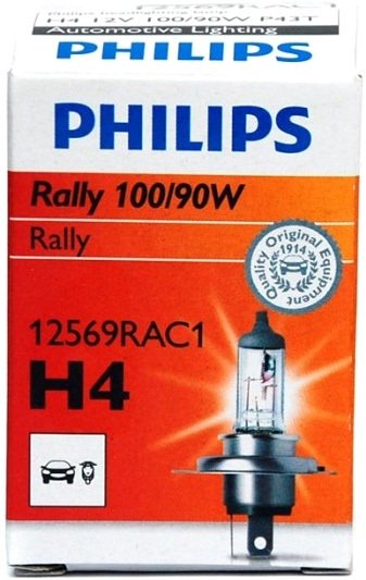 

Галогенная лампа Philips H4 Rally 1шт