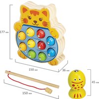 Развивающая игра Полесье Kids магнитная рыбалка "Кот" 665246