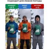 Спальный мешок RSP Outdoors Lager 150 L (зеленый, 220x75см, молния слева)