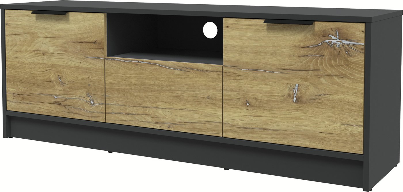 

Тумба Интерлиния ТВ Концепт КТ-ТВ3-50 (дуб нокс/антрацит)