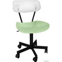 Офисное кресло Sheffilton SHT-ST85/S121М (белый/мятный/черный муар)